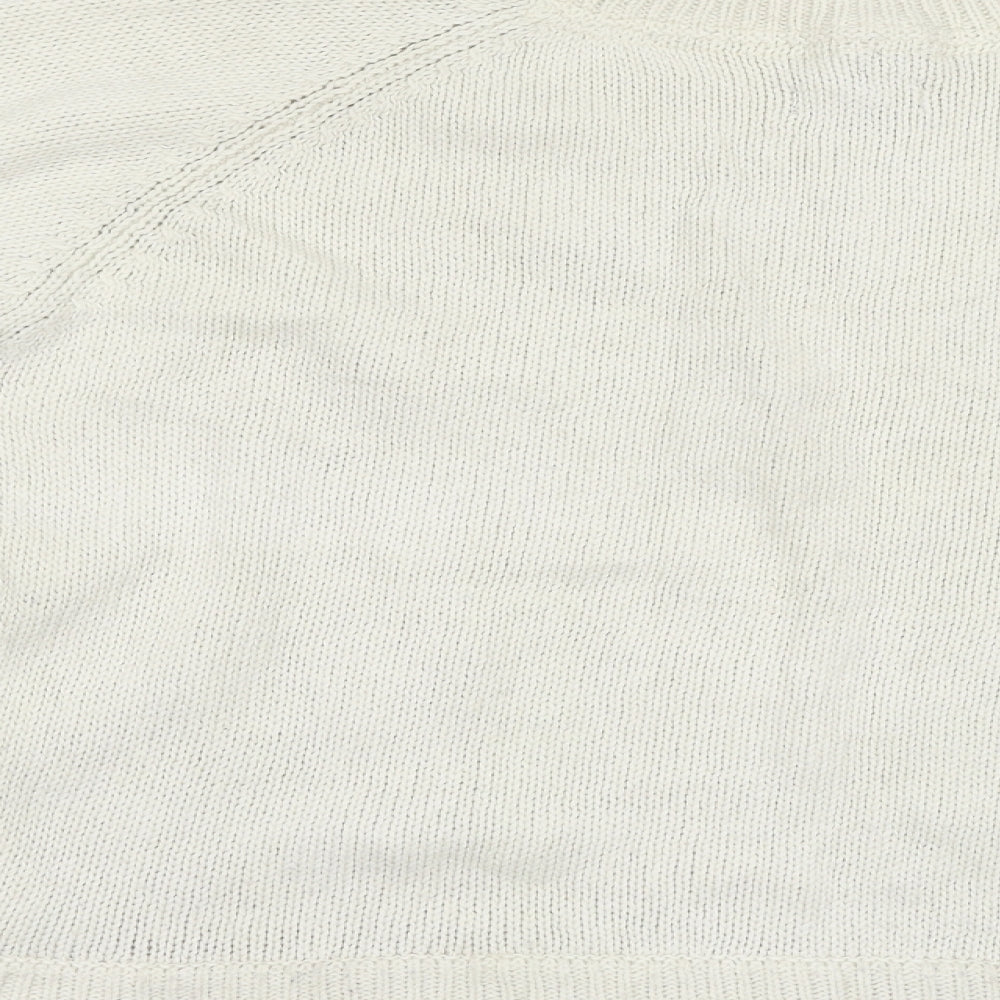 Brand and care label for Soon women’s beige jumper, size UK 16