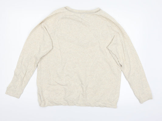 H&M Womens Beige Pullover Jumper Size L