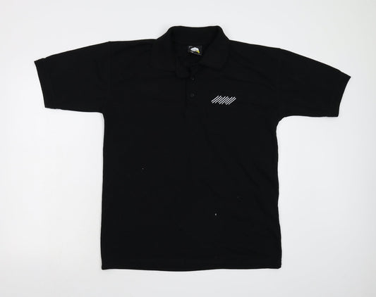 Orn Mens Black Polo Size M