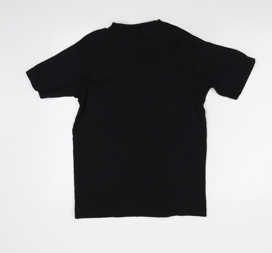 Cotton Traders Womens Black Basic T-Shirt Size M