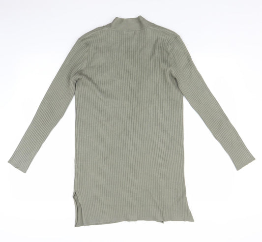 M&Co Womens Green Cardigan Jumper Size 12