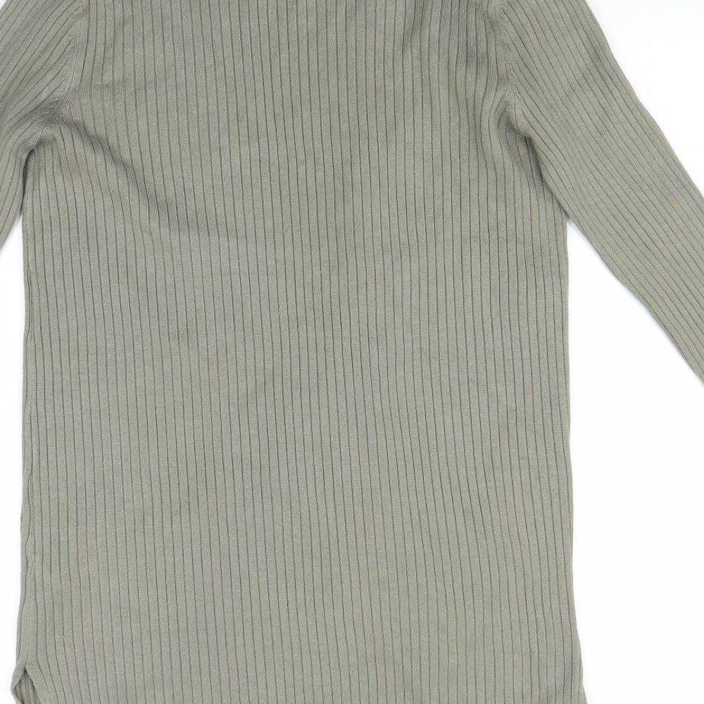 M&Co Womens Green Cardigan Jumper Size 12