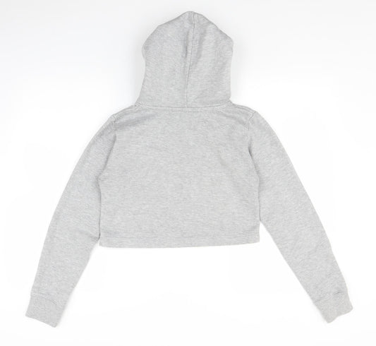 G8One Womens Grey Pullover Hoodie Size 8 - cropped