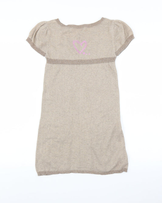 Lisa Rose Girls Brown Fit & Flare Size 10 Years