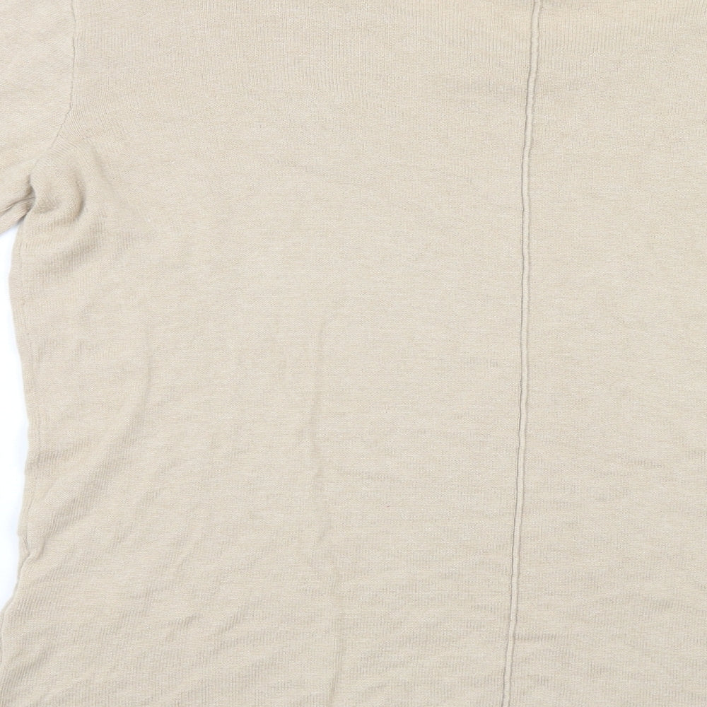 Silk skin Womens Beige Pullover Jumper Size M
