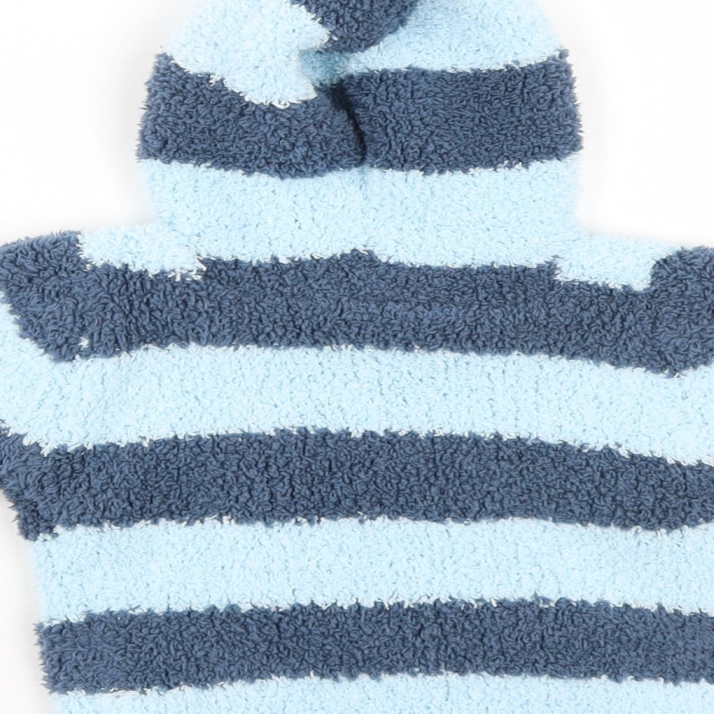 Brand and care label for Cherokee Baby Blue Striped jumper, size 3-6, Months