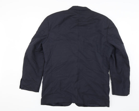 Frazer Mens Blue Jacket Blazer Size 40