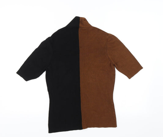 Jesire Womens Brown Basic Blouse Size L