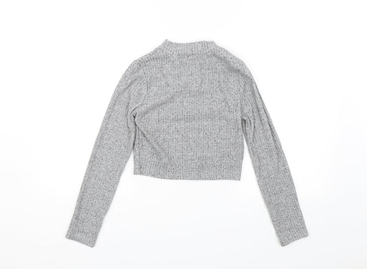Candy Couture Girls Grey Pullover Jumper Size 12 Years