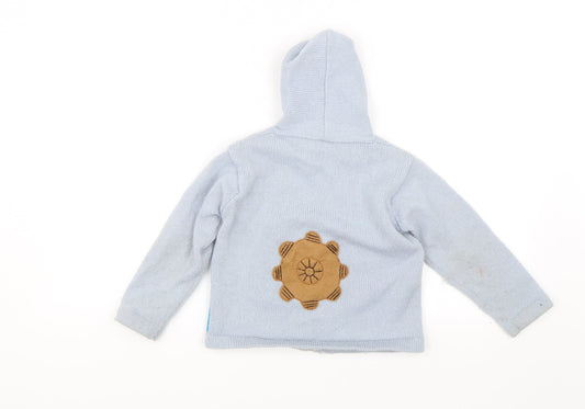 Unitedideas Boys Blue Full Zip Hoodie Size 8 Years - Pirate