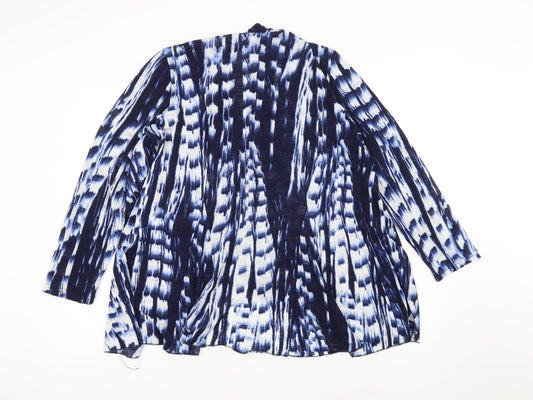 claudia.c Womens Blue Cardigan Jumper Size L