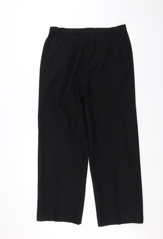 Essex Womens Black Trousers Size 12 L25 in
