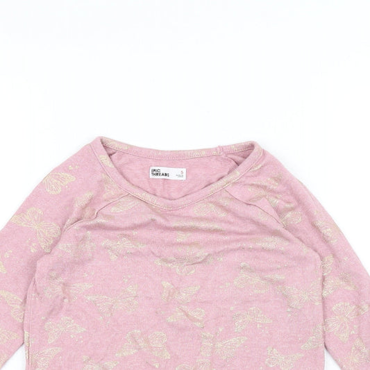 Epic Threads Girls Pink Pullover Jumper Size 5 Years