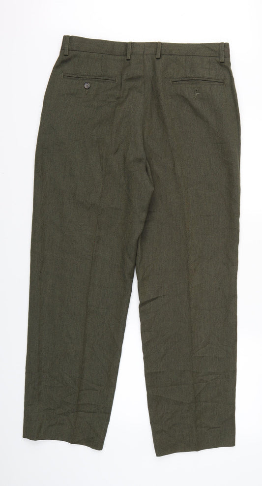 Claiborne Womens Green Trousers Size 34 L28 in