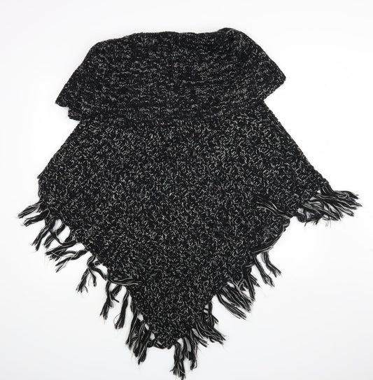 Peakocks Womens Black Cape Jumper Size M