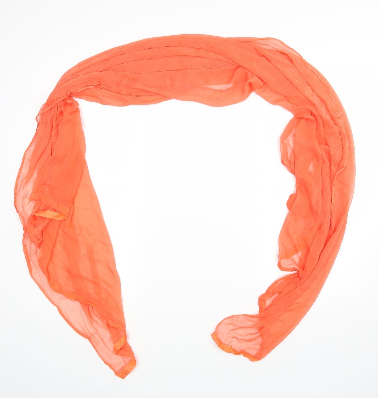 Preworn Womens Orange Scarf
