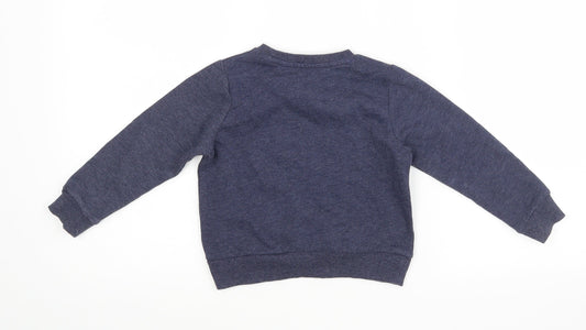 Very Boys Blue Pullover Jumper Size 2-3 Years