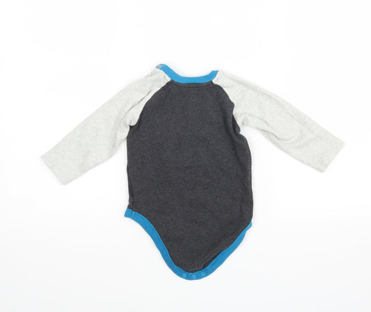 Nutmeg Boys Grey Babygrow One-Piece Size 12 Months