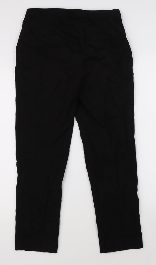 H&M Womens Black Dress Pants Trousers Size 6 L24 in