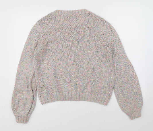 Divided Womens Multicoloured Knit Pullover Jumper Size 6