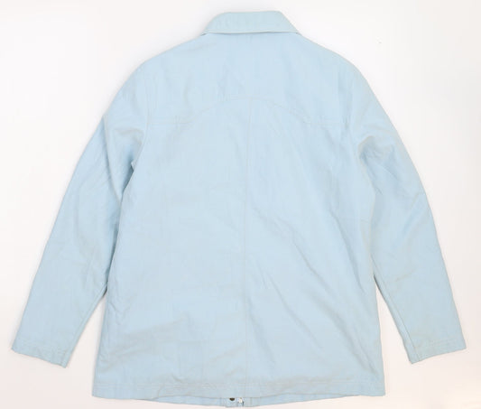 Katherine Hammond Womens Blue Jacket Coat Size 12