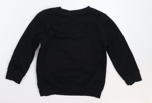 George Boys Black Pullover Sweatshirt Size 5-6 Years