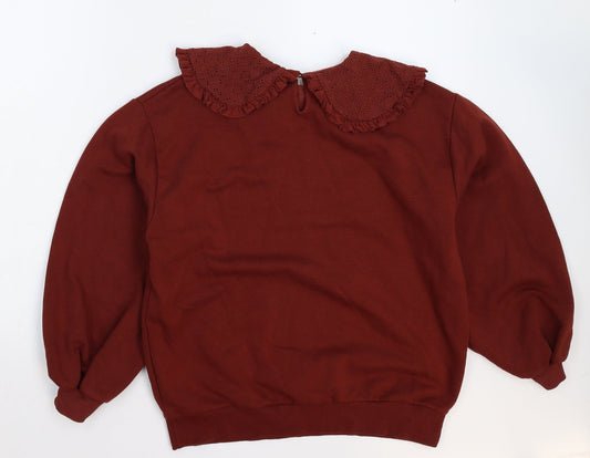 George Womens Brown Pullover Sweatshirt Size S