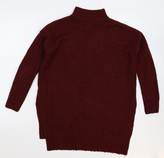 New Look Womens Brown Knit Pullover Jumper Size 8 - Oversized