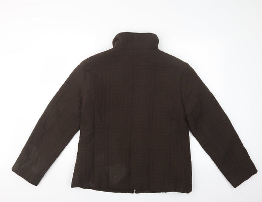 Canda Womens Brown Jacket Size 16
