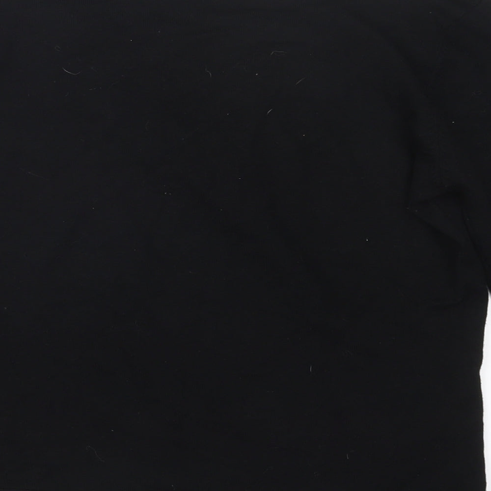 BM Womens Black Knit Pullover Jumper Size S