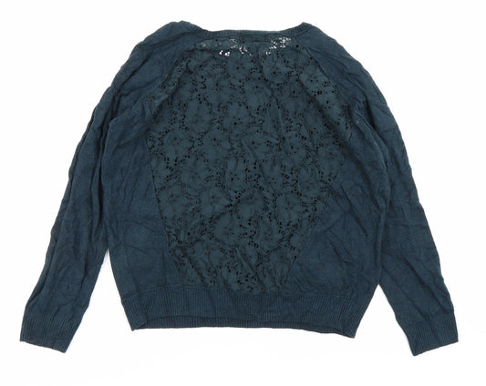 Topshop Womens Blue Pullover Jumper Size 10