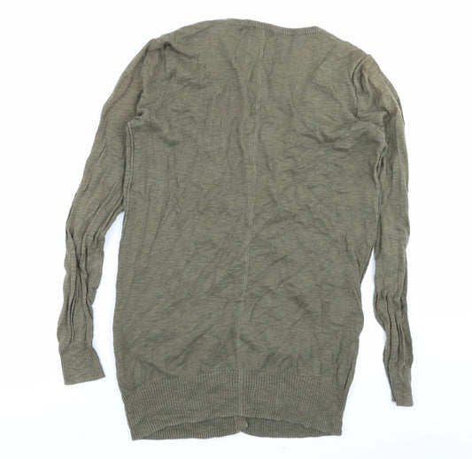 Lindex Womens Green Cardigan Jumper Size S