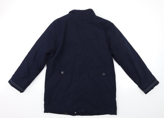 Marks and Spencer Womens Blue Overcoat Coat Size 16