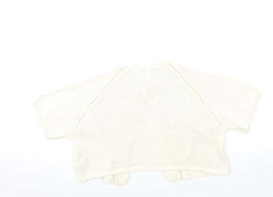 Zara Womens Beige Knit Cardigan Jumper Size M