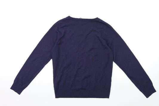 Dorothy Perkins Womens Blue Knit Pullover Jumper Size 12