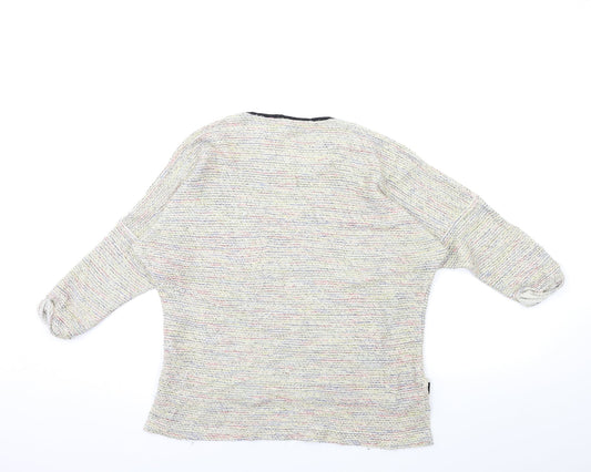 Topshop Womens Beige Knit Pullover Jumper Size 8