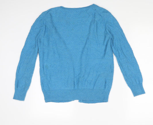 Topshop Womens Blue Cardigan Jumper Size 10