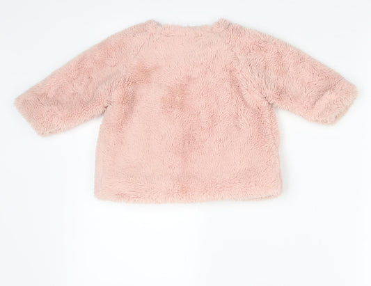 Babaluno Girls Pink Jacket Coat Size 3-6 Months