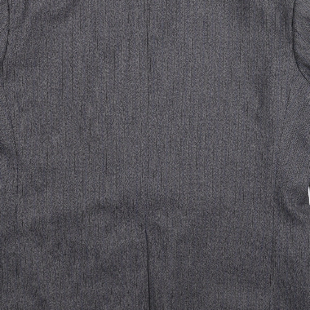 Grendale Mens Grey Striped Jacket Suit Jacket Size 42