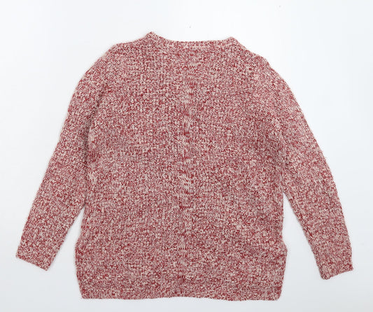 M&Co Womens Pink Knit Pullover Jumper Size 10