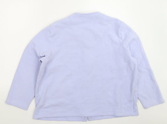 Marks and Spencer Womens Blue Fleece Jacket Size 18