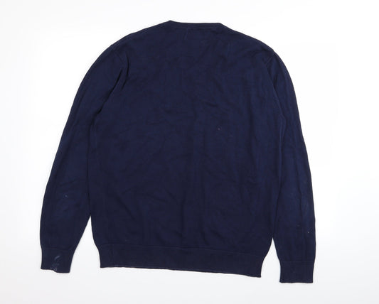 Asda George Mens Blue Pullover Jumper Size M