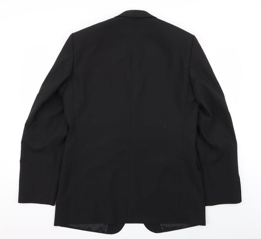 Taylor & Wright Mens Black Jacket Blazer Size 40