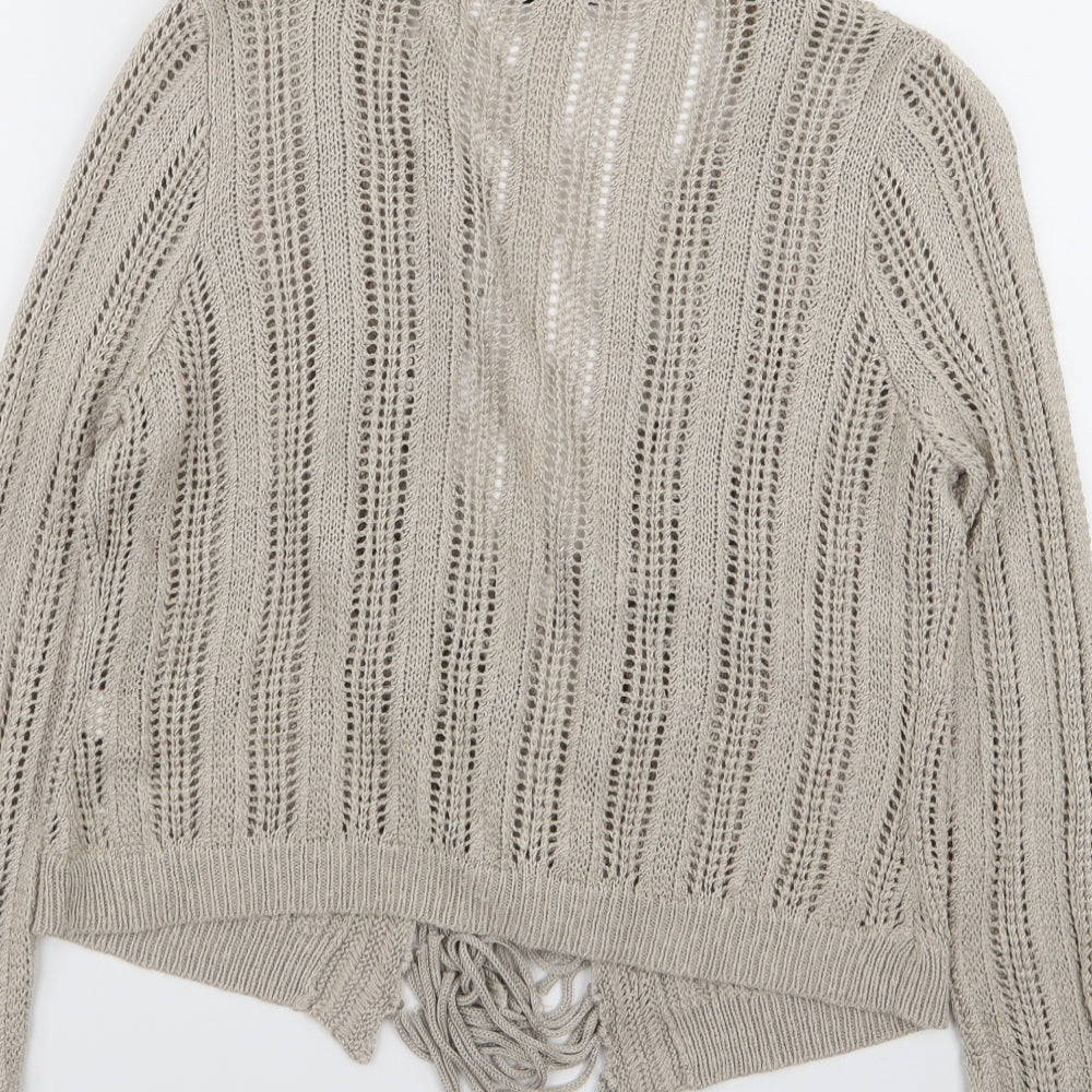 M&S Womens Brown Cardigan Jumper Size 14