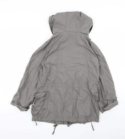 New Look Womens Grey Jacket Coat Size 8