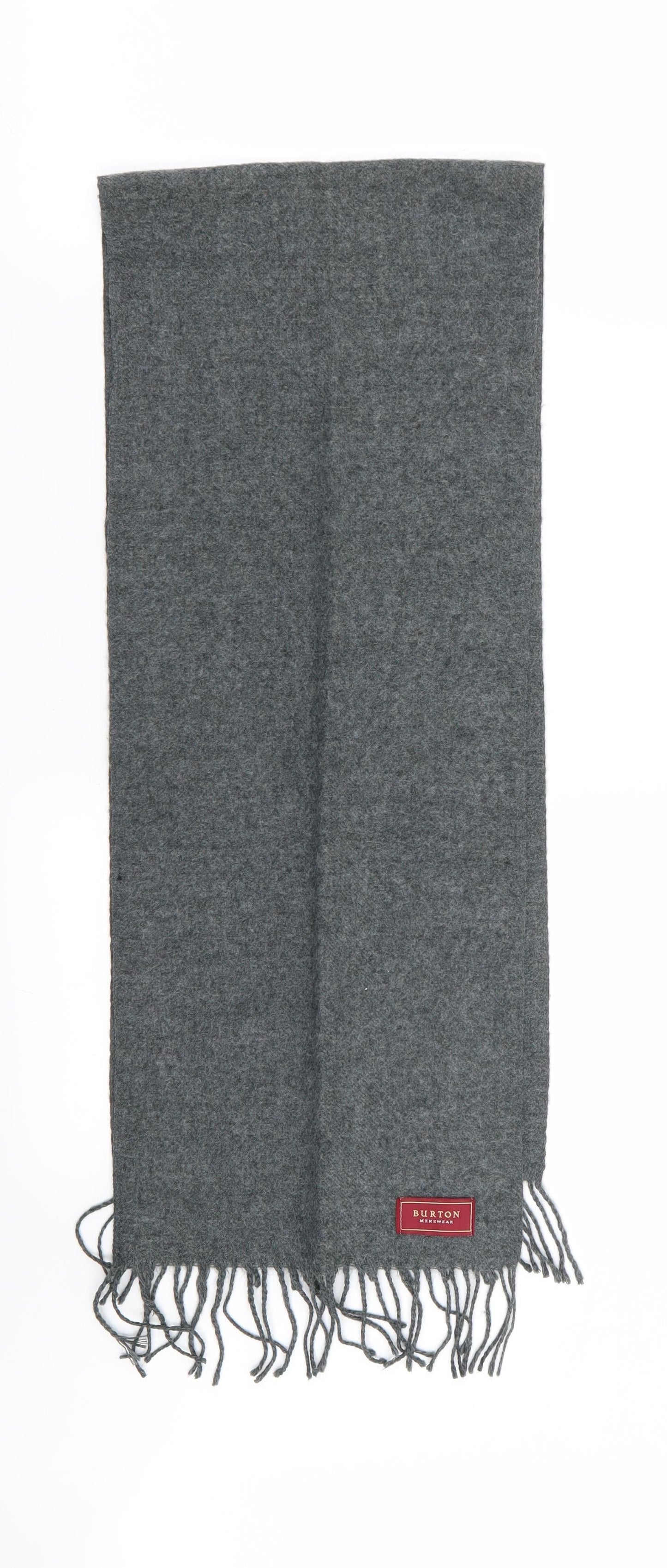 burton menswear Mens Grey Scarf One Size