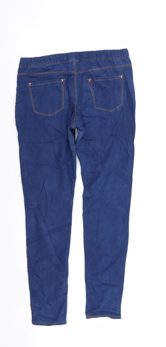 denim and co Womens Blue Jegging Leggings Size 10 L30 in - Stretch waistband
