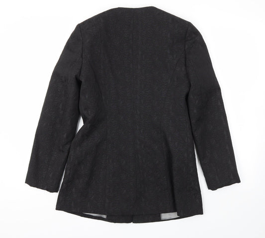 M&S Womens Black Jacket Blazer Size 8