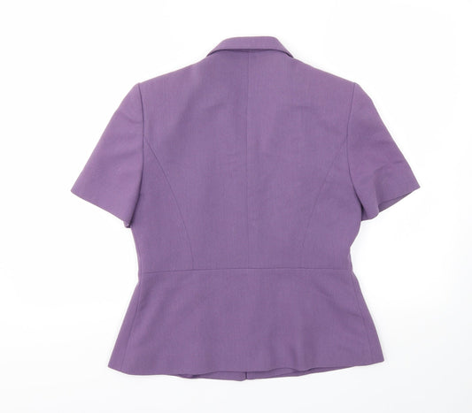 Richards Womens Purple Basic Blouse Size 10