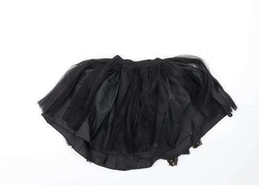 George Girls Black Mini Skirt Size S